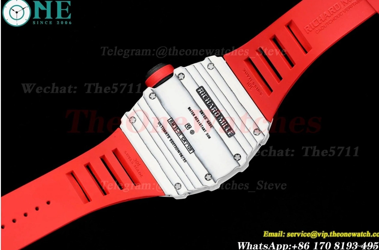 White Sonic Carbon RU Clone RMUL2 RM035 Red 0202